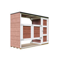 MÜLLTONNENBOX 2er 240L, M981A-REDWOOD RED, aus wetterfestem LP Smartside Holz - Rot, Holz (217/159/75cm) - Timbela