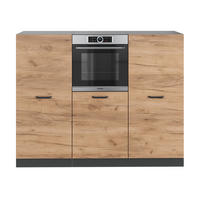 KÜCHENBLOCK R-Line Goldkraft Eiche/Anthrazit 180 cm ohne AP - Honigeiche/Anthrazit, Holzwerkstoff (180/81.6/46cm) - Vicco