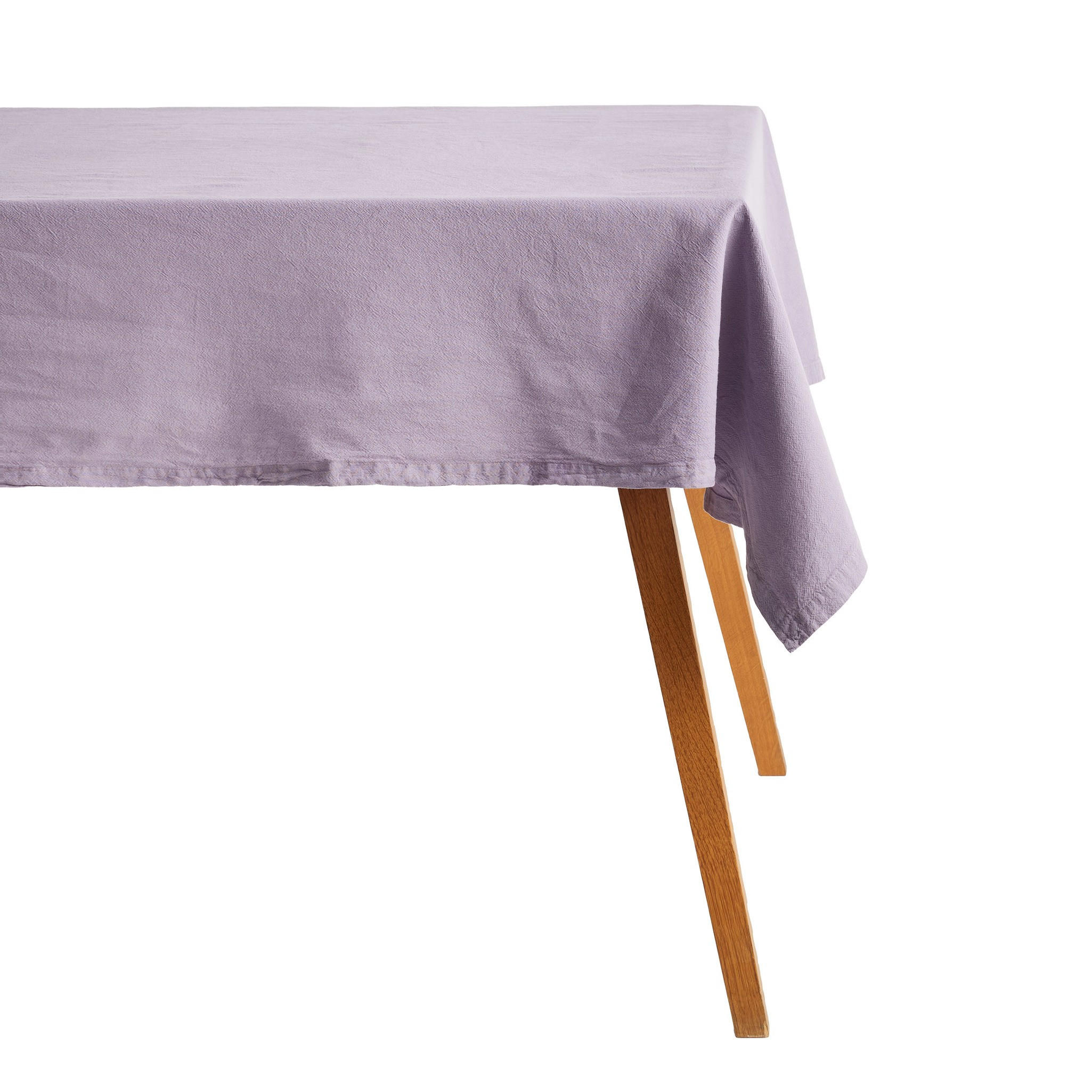 BAUMWOLLTISCHDECKE Campos - Violett, Textil (160cm) - home&you