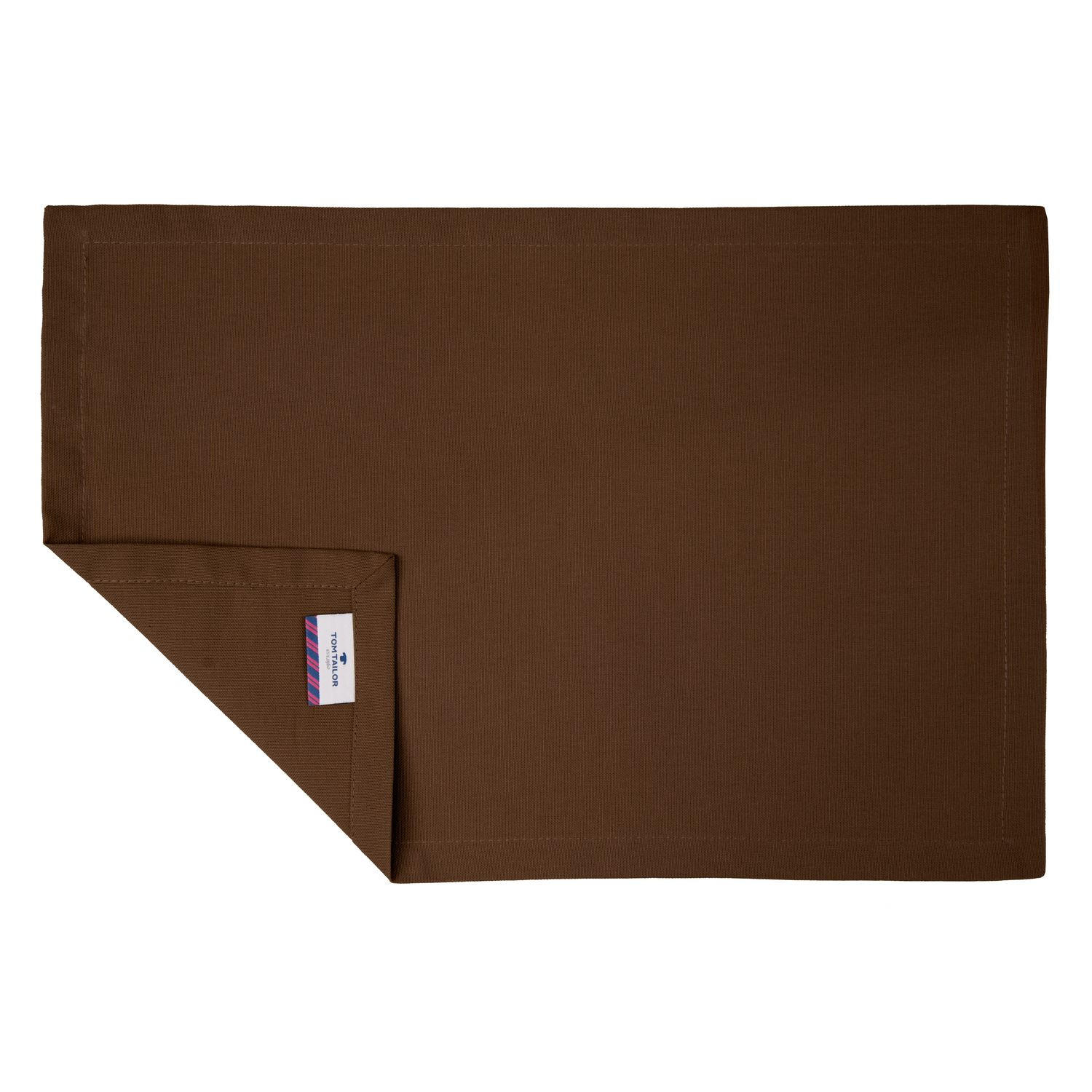Tom Tailor Tisch-Set Dunkelbraun 35x50 cm