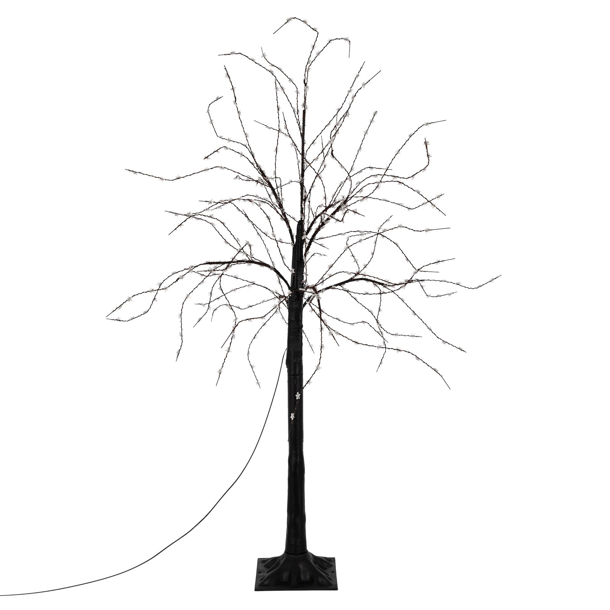 ECD-Germany LED STROM 120 cm s 480 teplobílými LED diodami, ohebné větve, pro venkovní použití, IP44