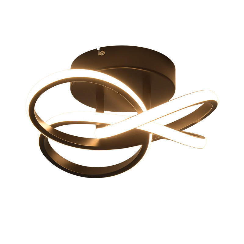 DECKENLEUCHTE Emmendingen II 32/32cm - Schwarz, Metall (32/32/16cm) - Nettlife