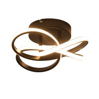 DECKENLEUCHTE Emmendingen II 32/32cm - Schwarz, Metall (32/32/16cm) - Nettlife