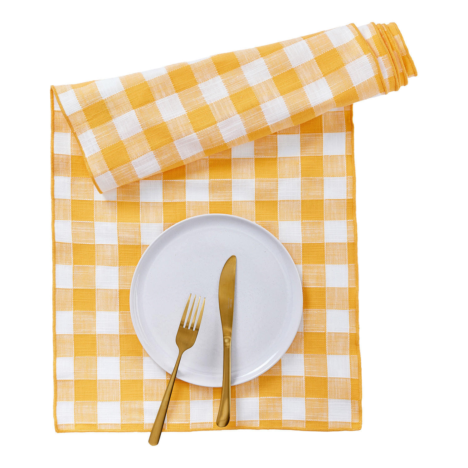 TISCHLÄUFER Medley - Gelb, Textil (40/160cm) - Butlers