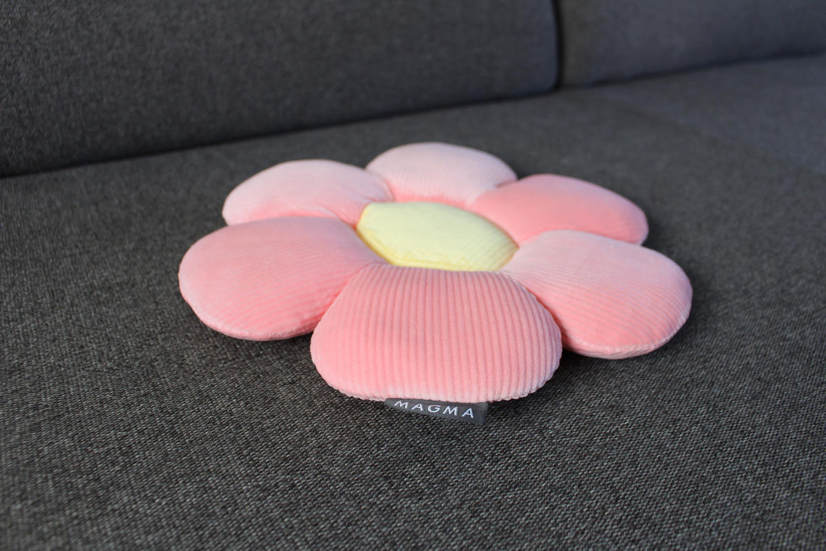 FORMKISSEN klein Blume MINNIE - Rosa, Textil (30cm) - Magma Heimtexx