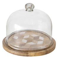 ZITRONENBEHÄLTER Moskai - Transparent, Holz (23/19/23cm) - Boltze Home