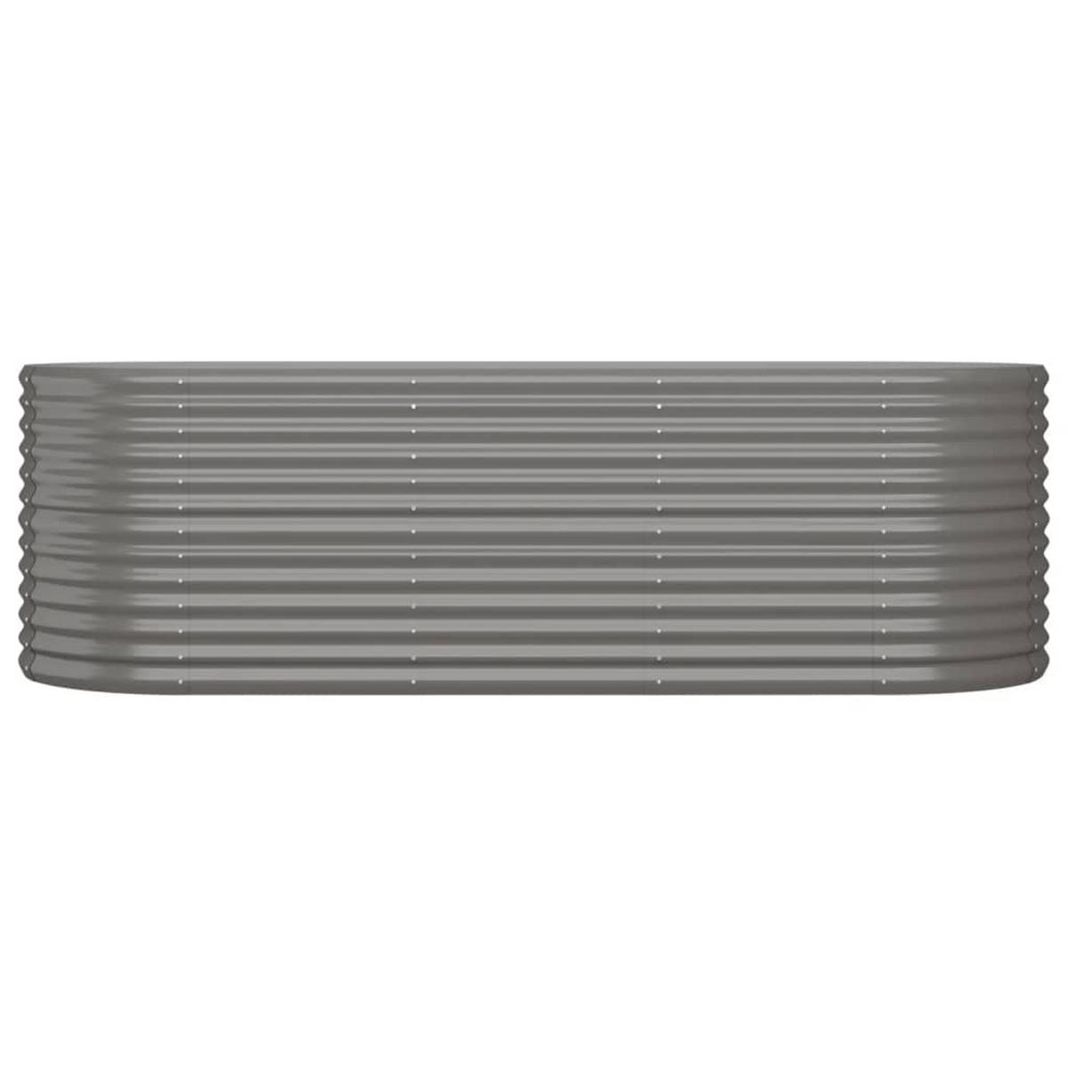 HOCHBEET Verzinkter Stahl 224/80/68 Cm Grau - Grau, Metall (224/68/80cm) - vidaXL
