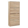 SCHUHSCHRANK Sykkylven - Sonoma Eiche, Holzwerkstoff (60/134/24cm) - [en.casa]