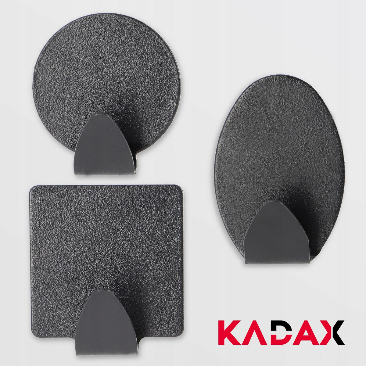 BADEZIMMER-KLEIDERBÜGEL 4 Stück. - Schwarz, Metall (4/5cm) - KADAX