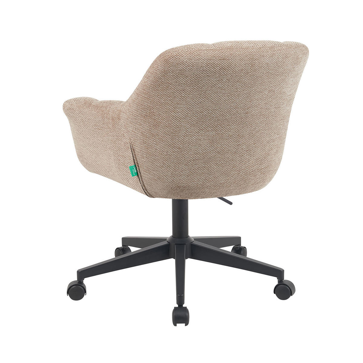 BÜROSTUHL Mika-Nuri - Beige/Schwarz, Textil/Metall (65/78/66cm) - DUBI Möbel