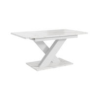 ESSTISCH Ausziehbar 140-180 cm Weiß Marmor-Optik - Weiß, Holzwerkstoff (180/80/75cm) - Home Collective