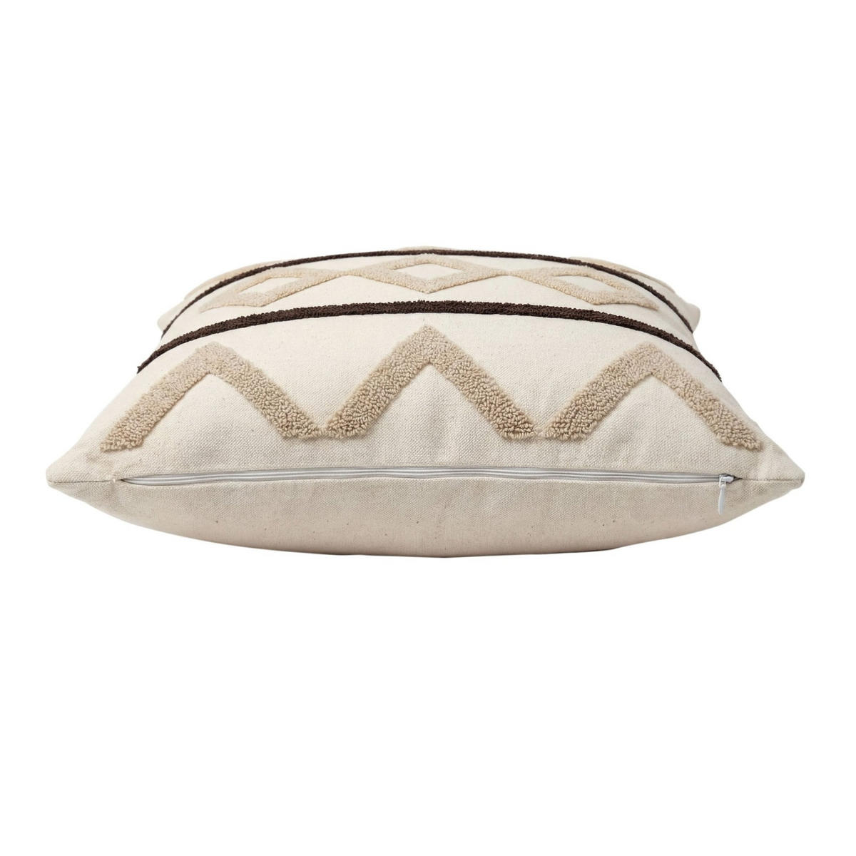 DEKOKISSEN Tribal Pattern Beige 45x45 cm mit Füllung - Beige, Textil (45/45cm) - Deco-Raum