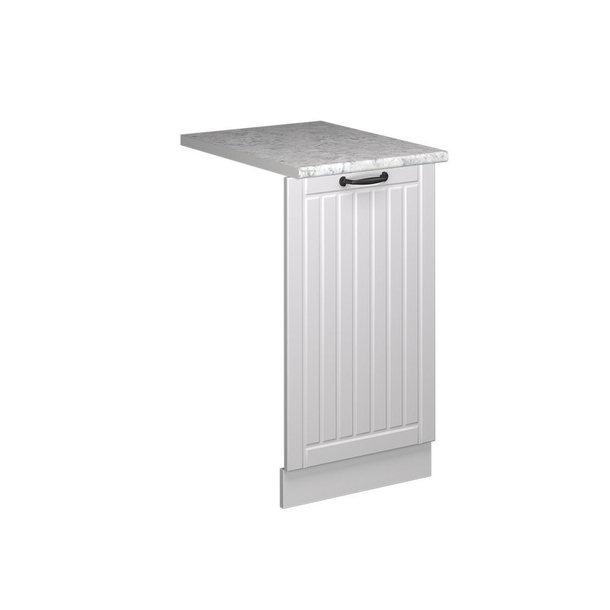 GESCHIRRSPÜLBLENDE Fame-Line Weiß Landhaus 45 cm , AP Marmor - Weiß, Holzwerkstoff (45/81.8/1.6cm) - Vicco