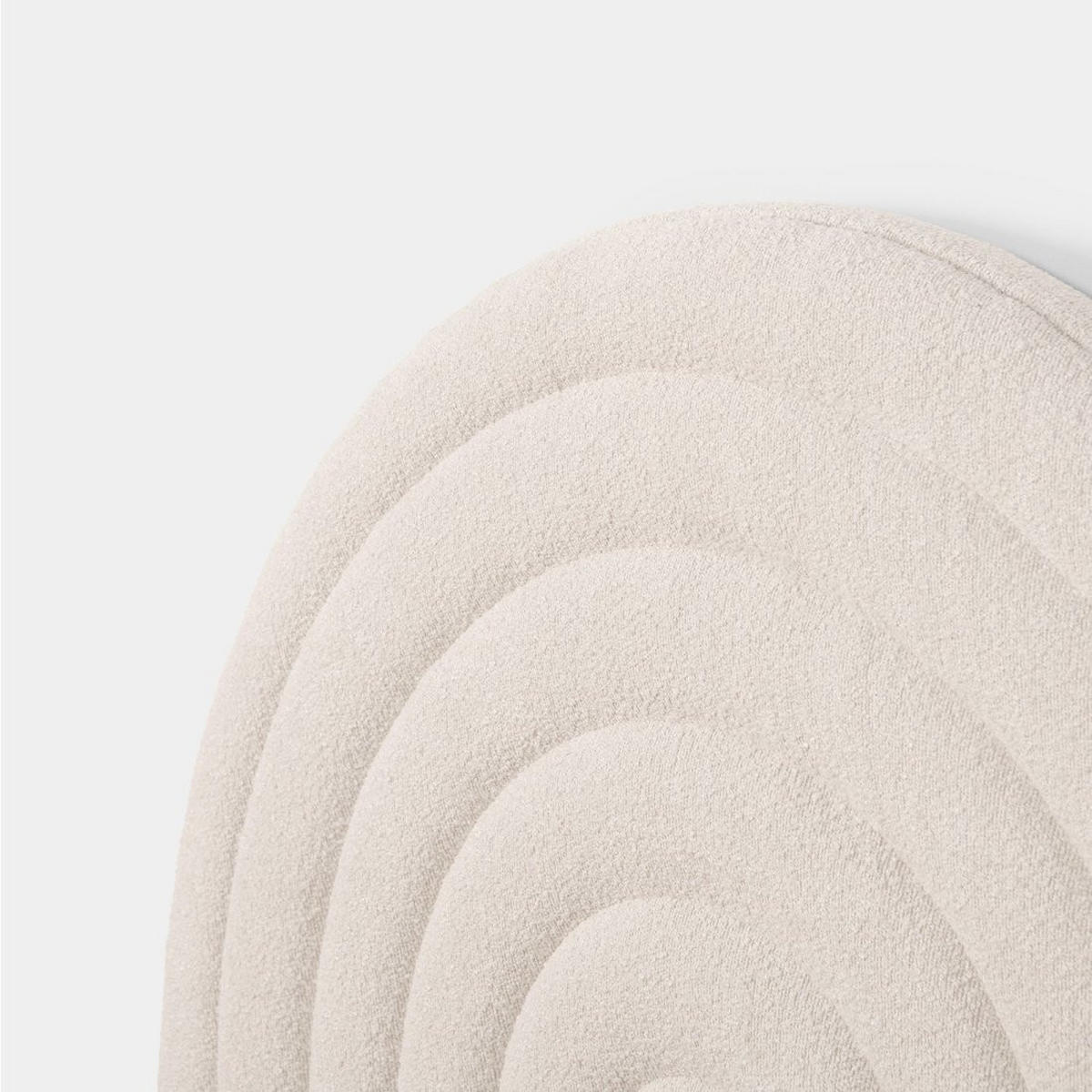 CABECERO INDIVIDUAL Kio Beige 107 cm x 125 cm - Beige, Textil (107/7cm) - Klast Home
