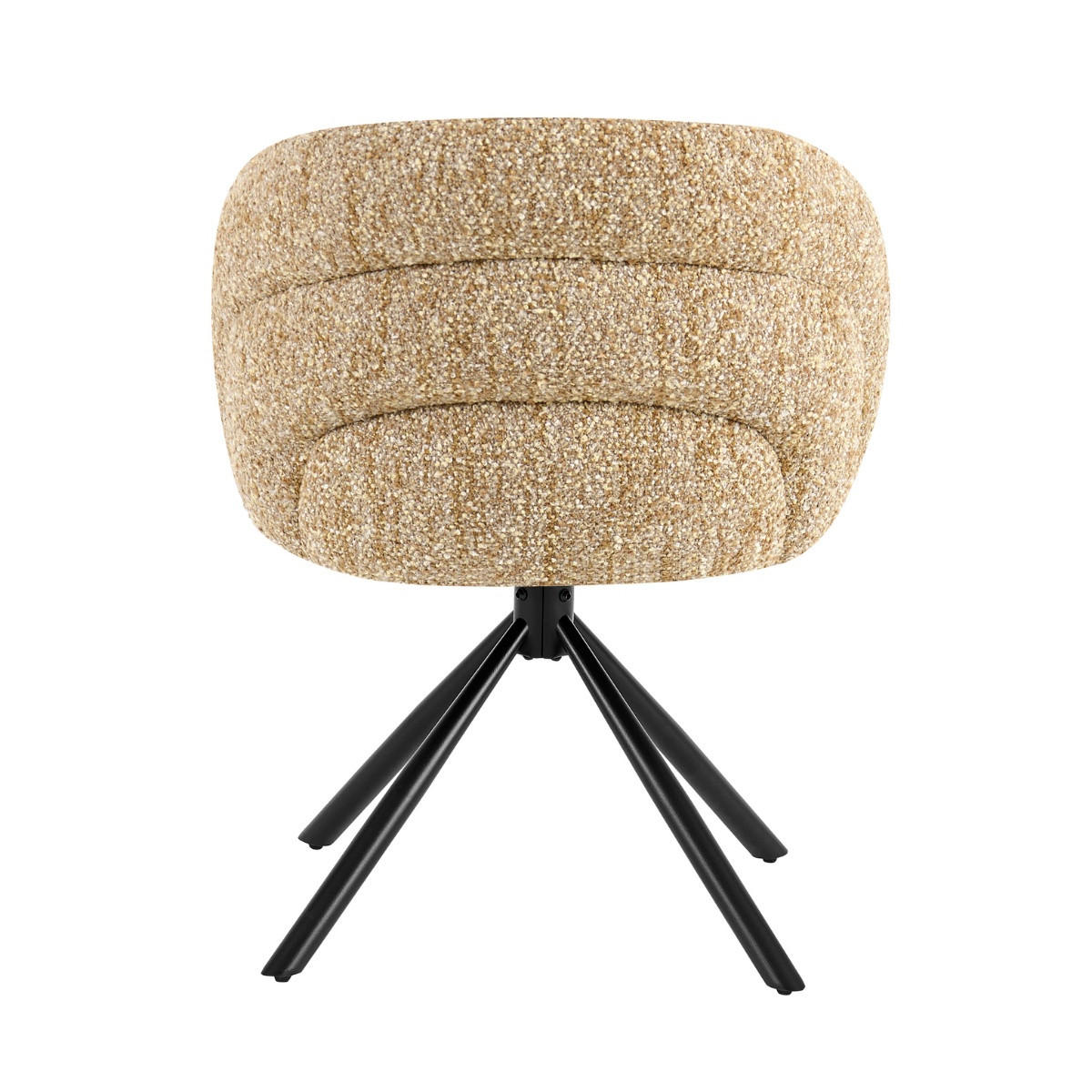 ESSZIMMERSTUHLE 2er Set Drehbar aus Stoff, taupe - Taupe, Textil (63/83/65cm) - Giga Meubel