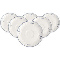 MOKKA-/ESPRESSOUNTERTASSEN Vieux Luxembourg weiß-blau ø 12 cm 6er Set - Blau/Weiß, Keramik (12cm) - Villeroy & Boch