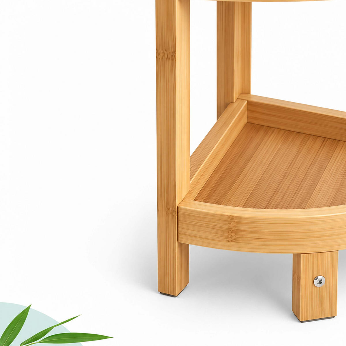 ECKREGAL Natur Bambus 5 Ablagen 116x23x23 cm - Hellbraun, Holz/Holzwerkstoff (23/116/23cm) - Relaxdays
