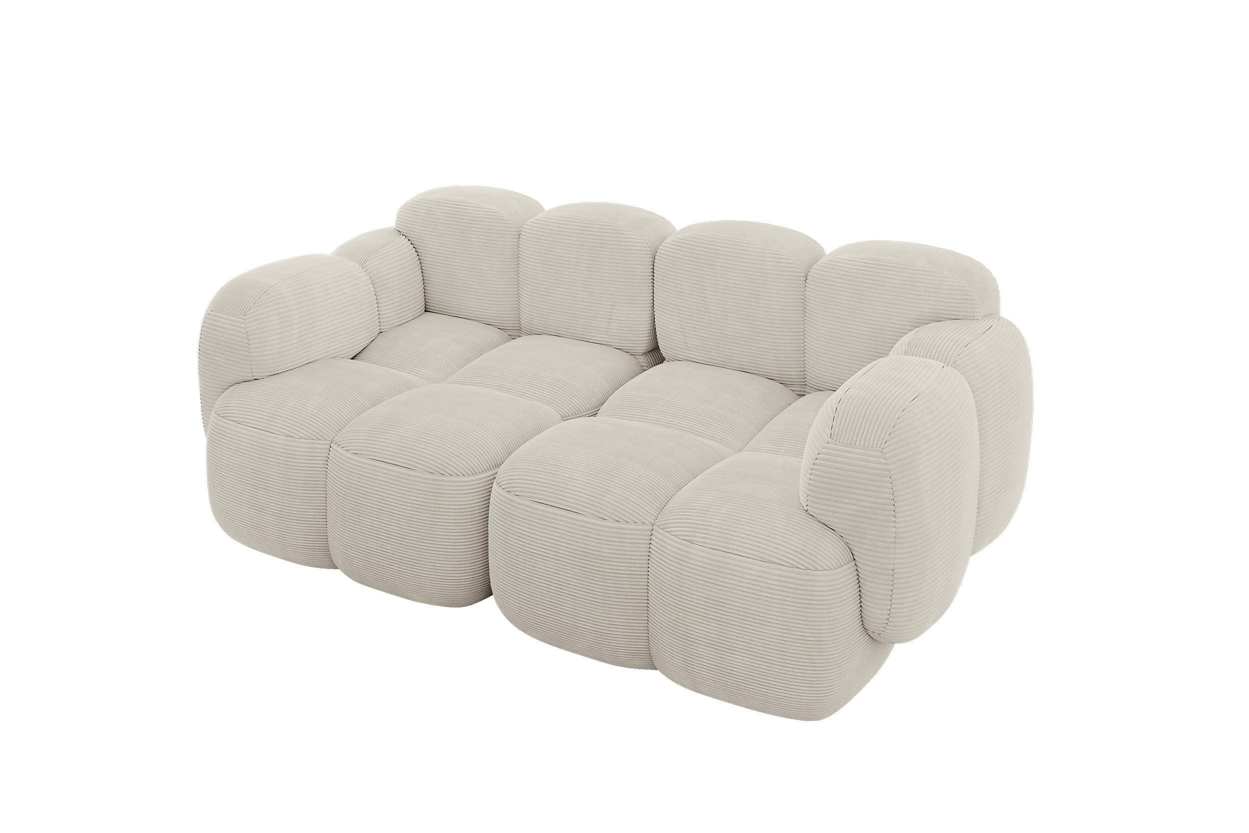 Altdecor 2-Sitzer Mokka 214x75x118 cm