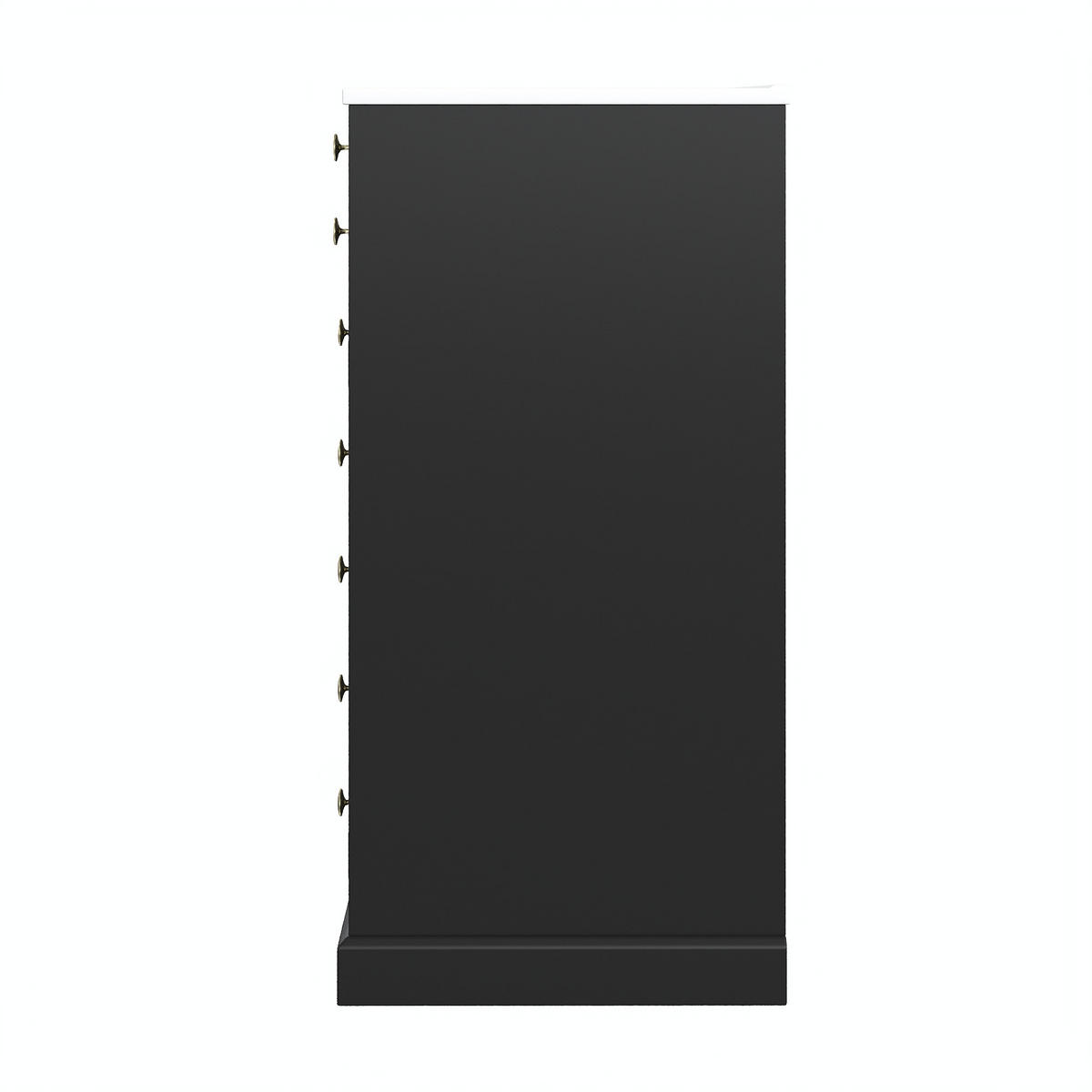 WASCHBECKENUNTERSCHRANK Keramikbecken Schwarz Gold - Schwarz, Holzwerkstoff (91.5/86.5/47cm) - FLIEKS