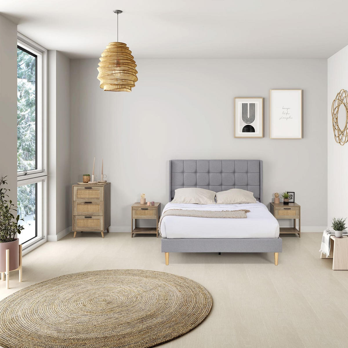 NACHTTISCH Dalia 1 Schublade - Eichefarben, Holz/Holzwerkstoff (40/48/40cm) - VS Venta-stock