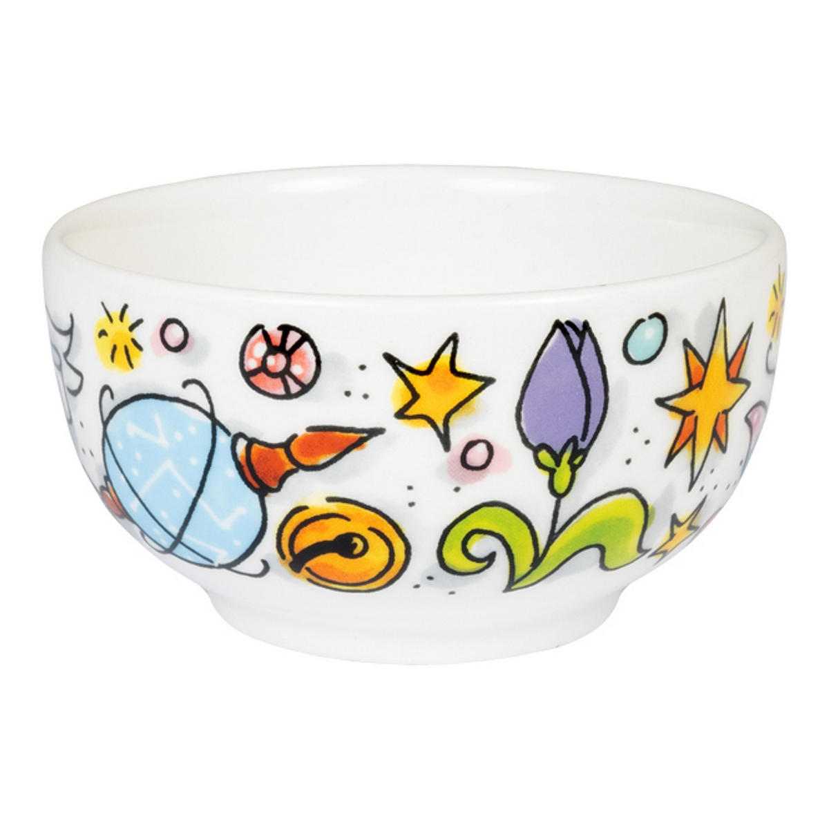 SCHALE Symbolica in Bunt - 8cm - Multicolor, Keramik (8.7/5.5/8.7cm) - Blond Amsterdam