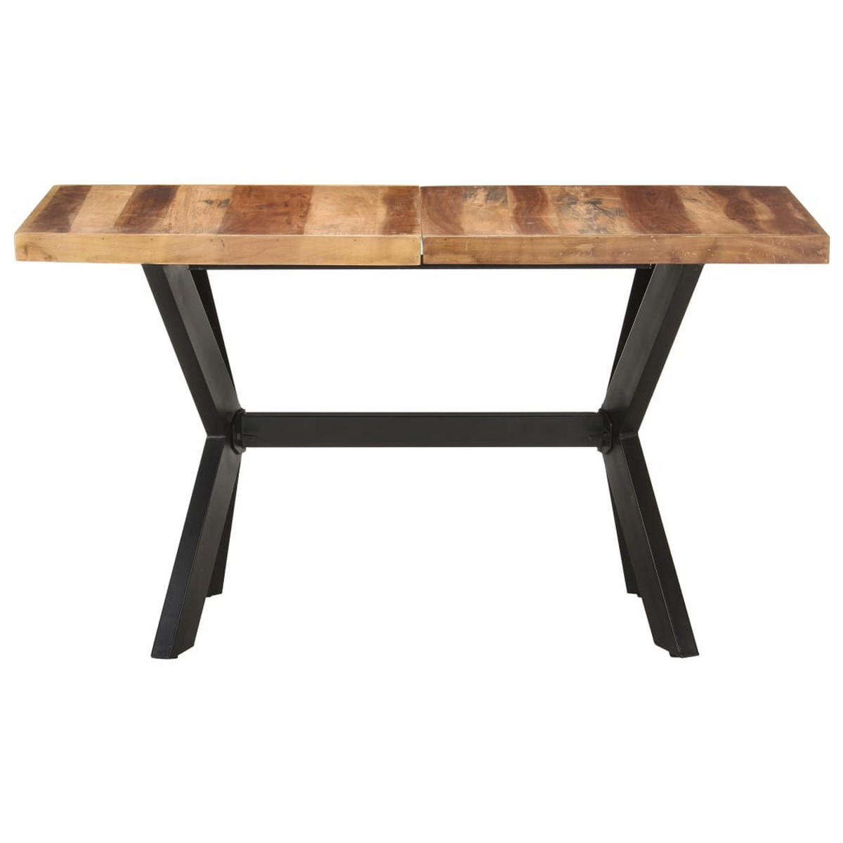 ESSTISCH 140/70/75 Cm Massivholz Honigfarben - Braun, Holz (140/70/75cm) - vidaXL
