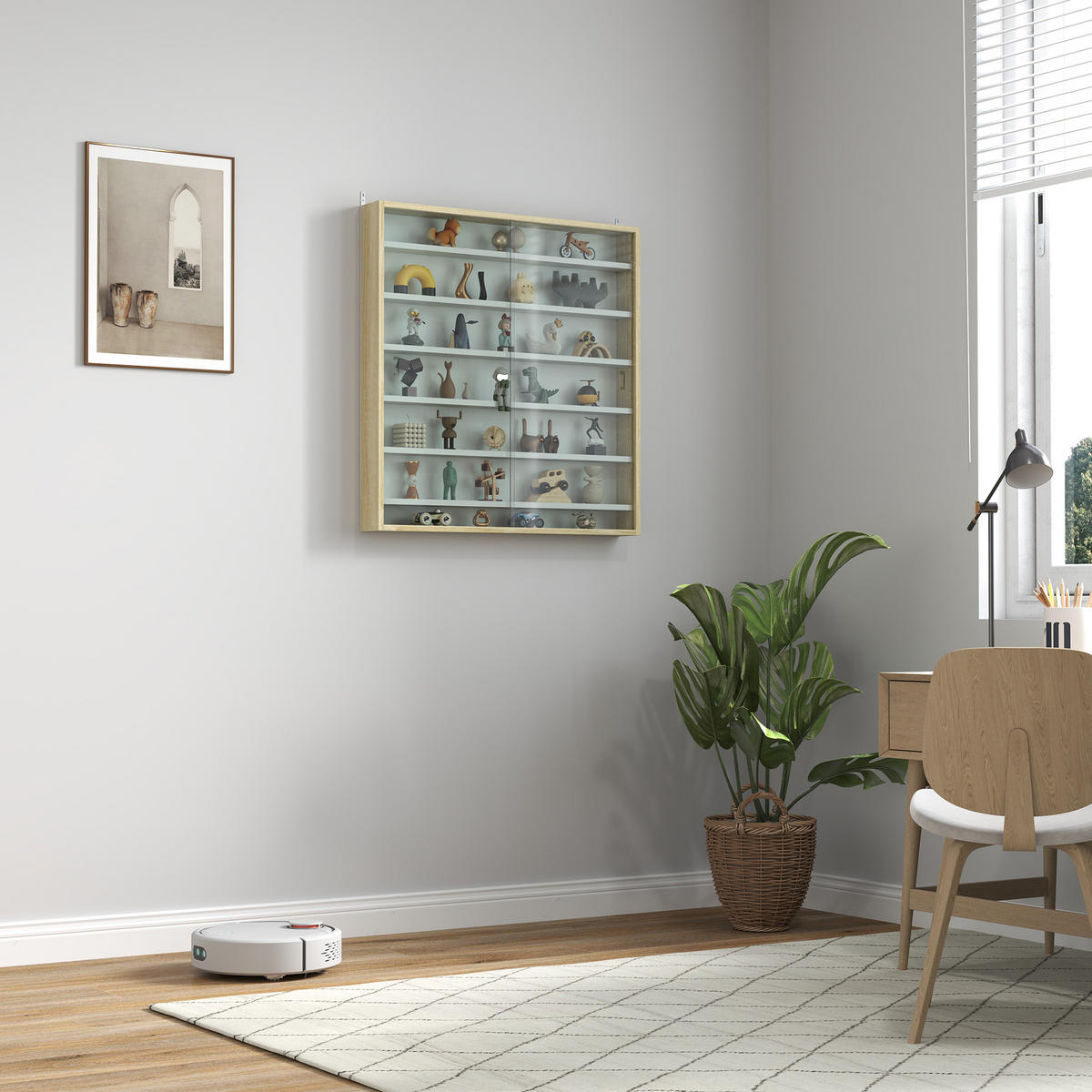 BÜCHERREGAL 80/9,5/83 cm Natur - Eichefarben, Karton (80/83/9.5cm)
