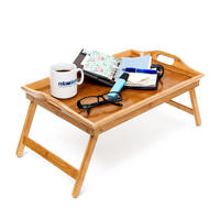 TAVĂ Natur bambus pliabilă 52x33 cm - maro deschis, compozit lemnos/lemn - Relaxdays