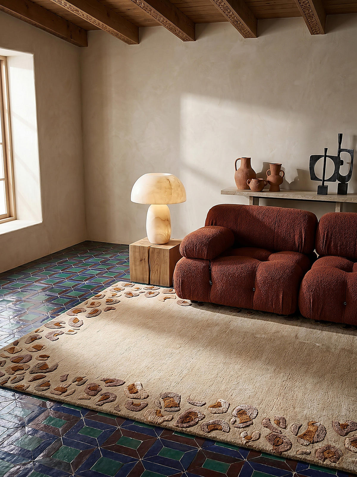 VISKOSETEPPICH SABLE, mit Tier-Motiv, Natur, 140 x 200 cm - Beige, Textil (140/200cm) - KADIMA DESIGN