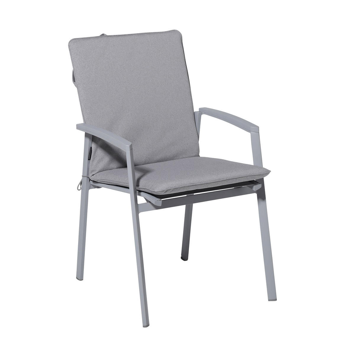 GARTENSTUHLKISSEN Manchester 97/49 cm 4er-Set - Hellgrau, Textil (49/6/97cm) - Madison