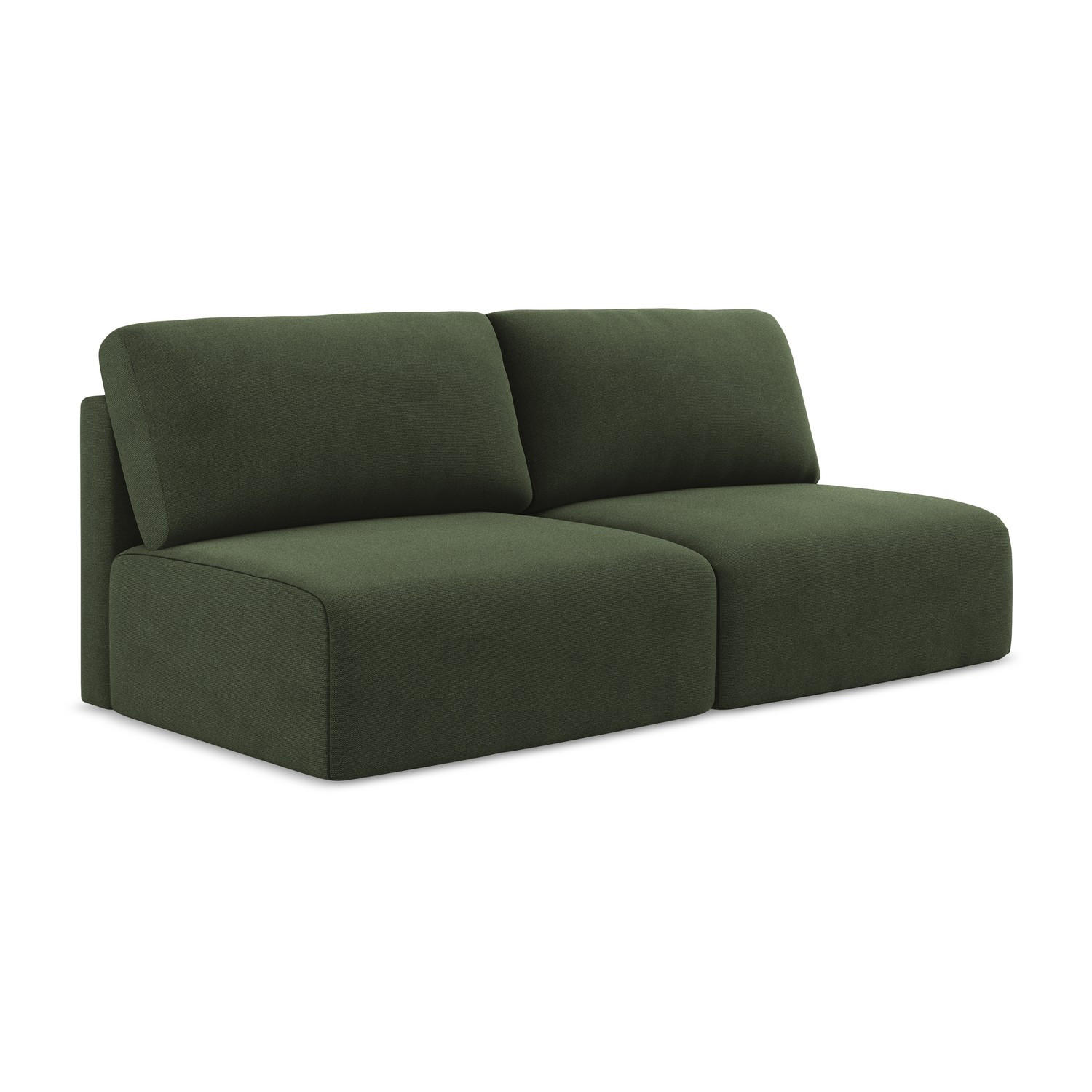3-SITZER SOFA mit Schlaffunktion Strukturstoff Stoff Grün - Blau/Schwarz, Kunststoff/Textil (216/79/102cm) - LaMiaSofa