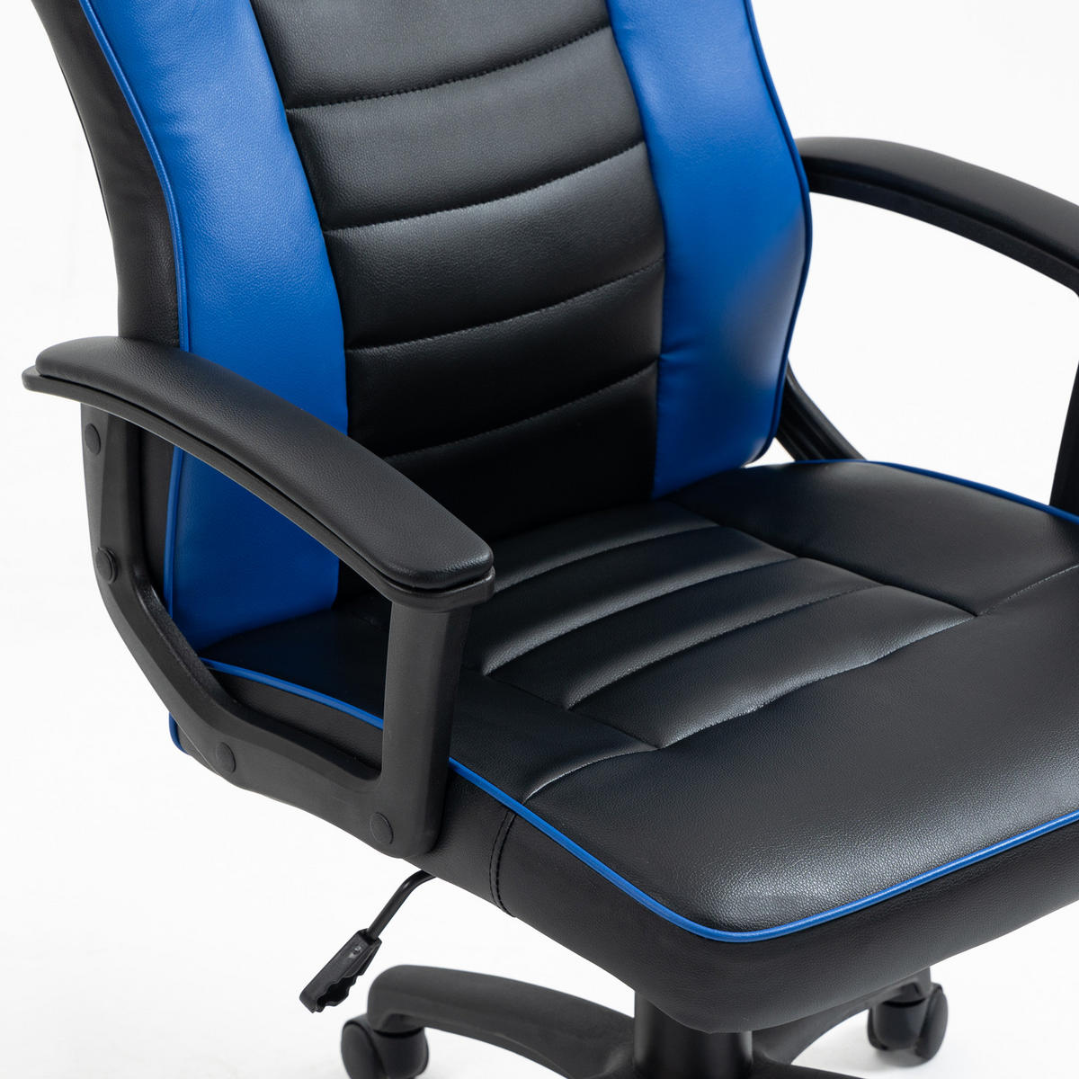 GAMINGSTUHL Kinder Schwarz/Blau - Blau, Kunststoff (63/107/66cm) - SVITA