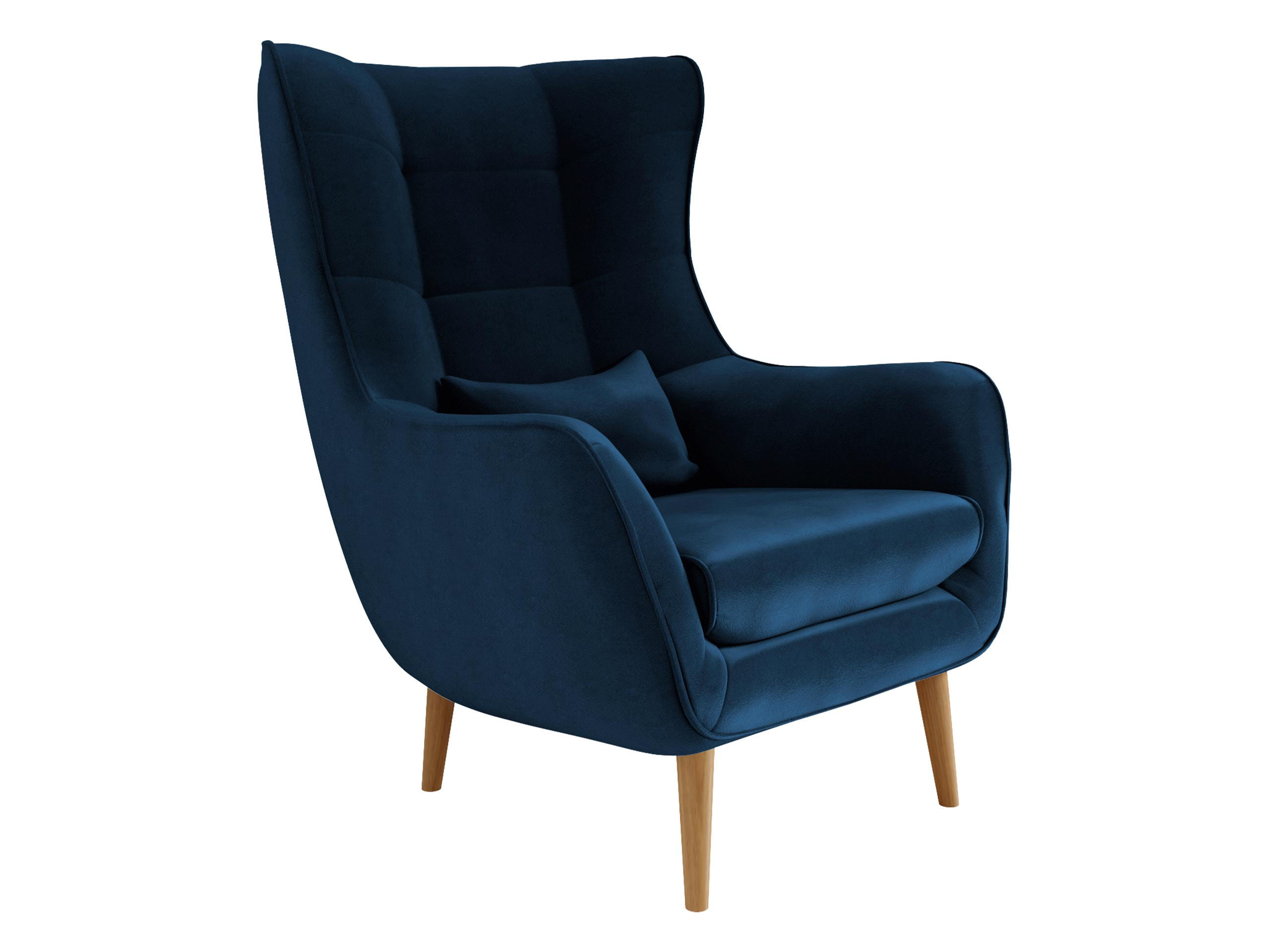SESSEL Estjano - Blau/Beige, Holz (80/106/95cm) - MIRJAN24