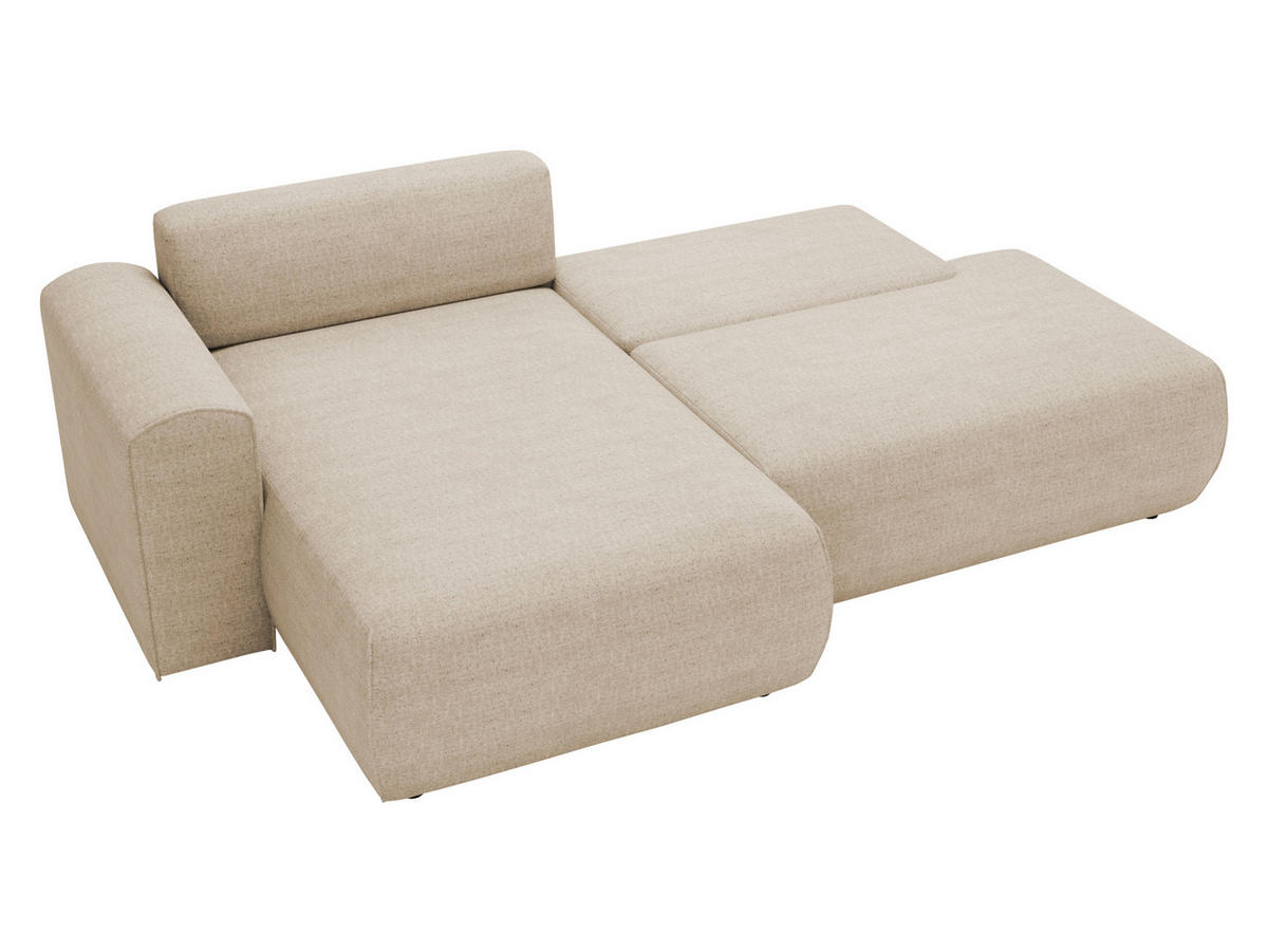 ECKSOFA Mila - Schwarz/Bronzefarben, Holzwerkstoff/Kunststoff (256/164cm) - MIRJAN24