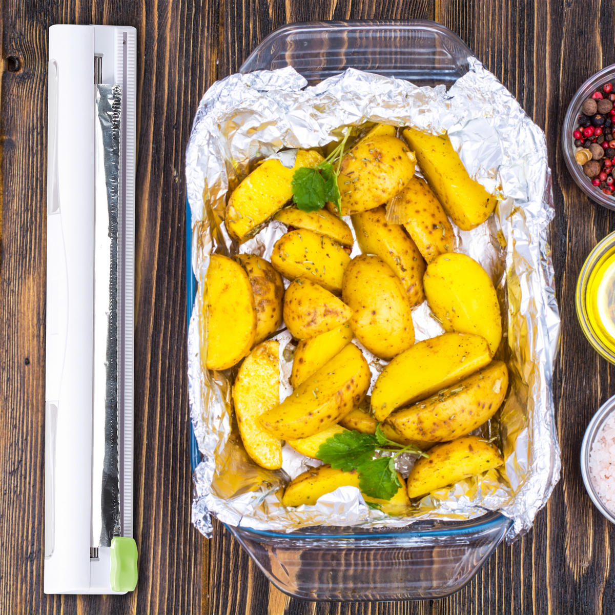 2XFOLIENSCHNEIDER - Weiß, Kunststoff/Metall (37/5/8cm) - Relaxdays