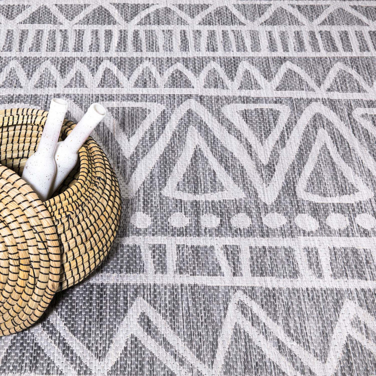 OUTDOOR-TEPPICH Sun 476 Grau 200x290 cm - Grau, Textil (200/290cm) - carpet city