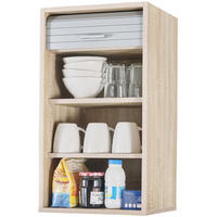 KÜCHENOBERSCHRANK mit Rolladentür 35/40/72cm - Eichefarben, Holzwerkstoff (40/72/35cm) - Simmob