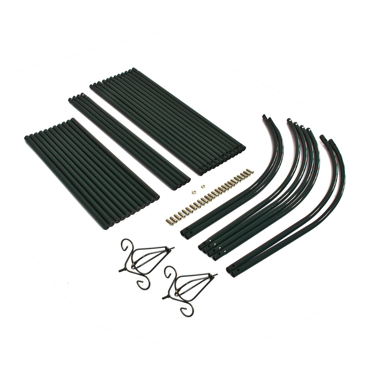 ROSENBOGEN - Dunkelgrün, Metall (140/255/38cm) - Relaxdays