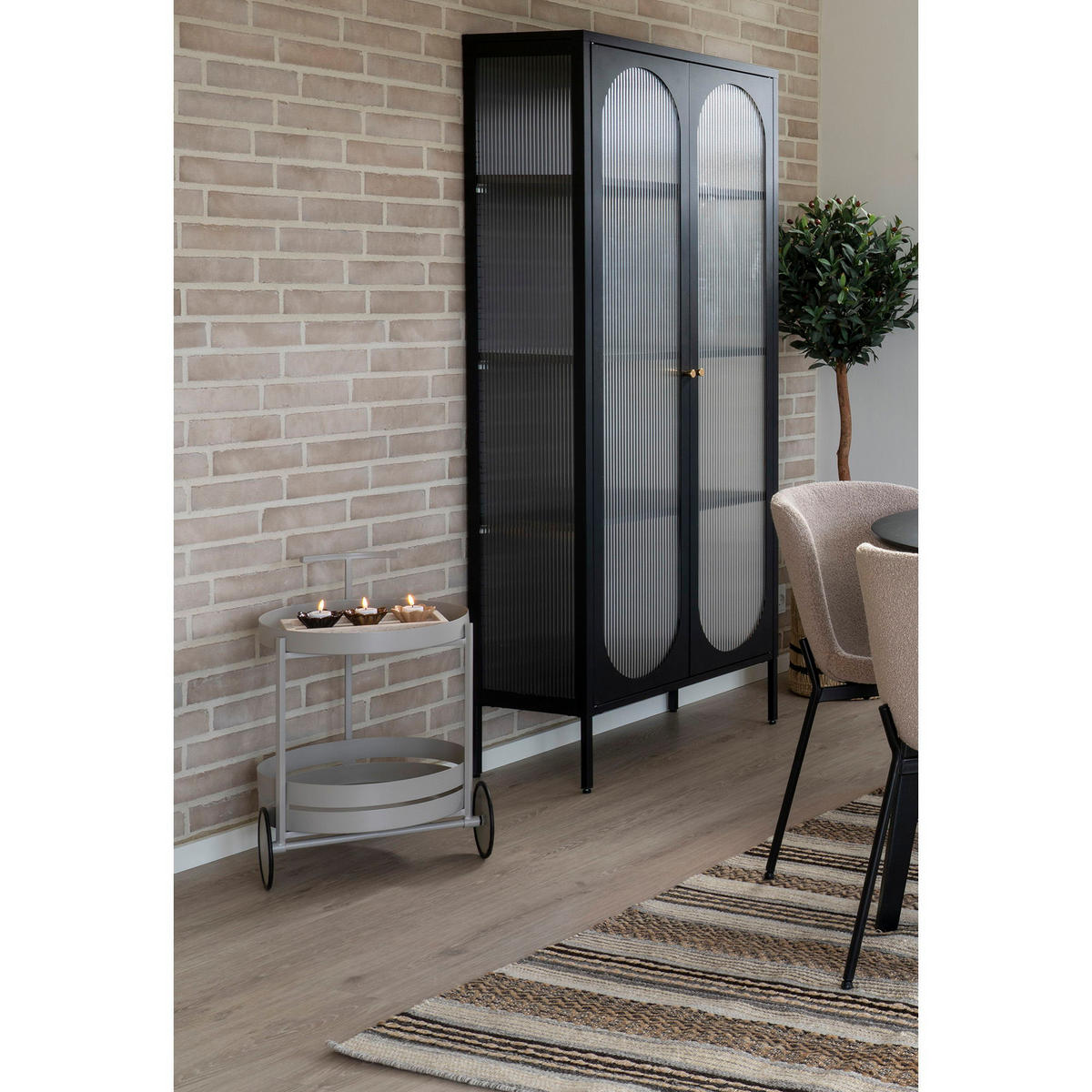 BARWAGEN Beja Stahl Grau - Grau, Metall (40/61/49.5cm)