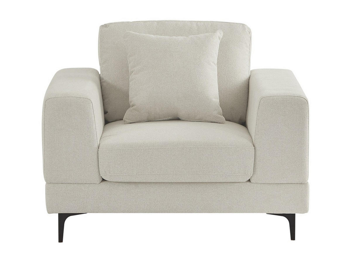 SESSEL - Strukturstoff - Beige - JAMOLO - Beige, Textil (107/82/89cm) - Vente-Unique