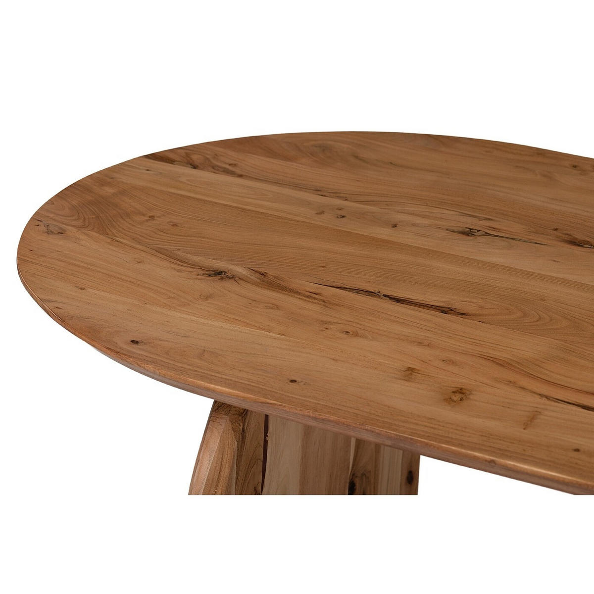 ESSTISCH oval aus Mangoholz 240cm, natürlich - Braun, Holz (240/100/76cm) - Giga Meubel
