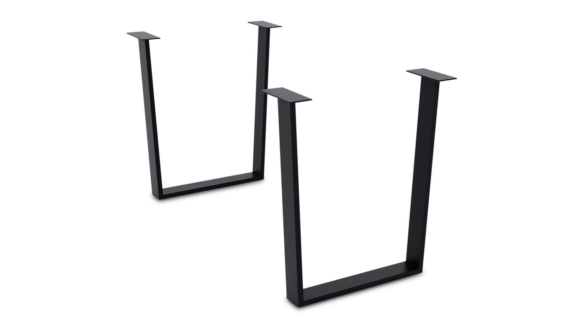 TISCHGESTELL Daralis 64,5x72x Esstischgestell Metall Schwarz - Schwarz, Metall (64.5/1/72cm)