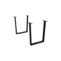 TISCHGESTELL Daralis 64,5x72x Esstischgestell Metall Schwarz - Schwarz, Metall (64.5/1/72cm) - 58aufmkessel