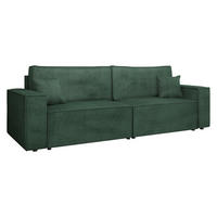 CANAPEA EXTENSIBILA Karl Reiat - verde/negru, material plastic/material textil (245/82/90cm) - MIRJAN24