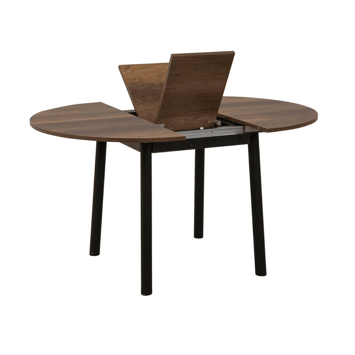 TISCH mit Massivholzbeinen - vina 100/100/75 cm - Braun, Holzwerkstoff (100/100/75cm) - Calicosy