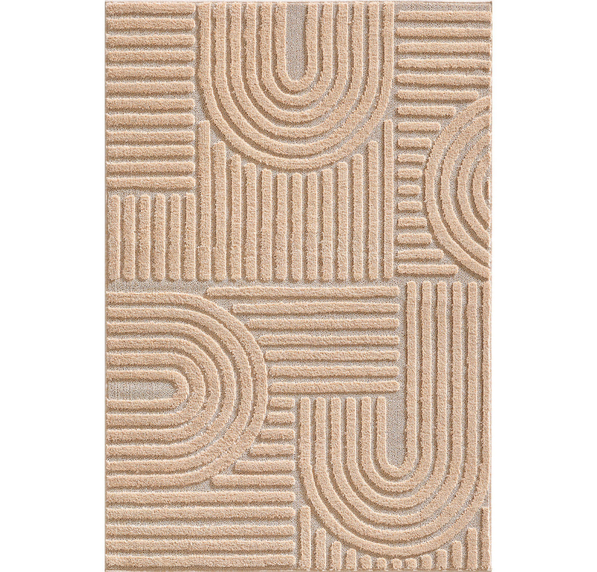 TEPPICH geometrischer pink TURIN 200x290 cm - Pink, Textil (290/290cm) - Nazar Rugs