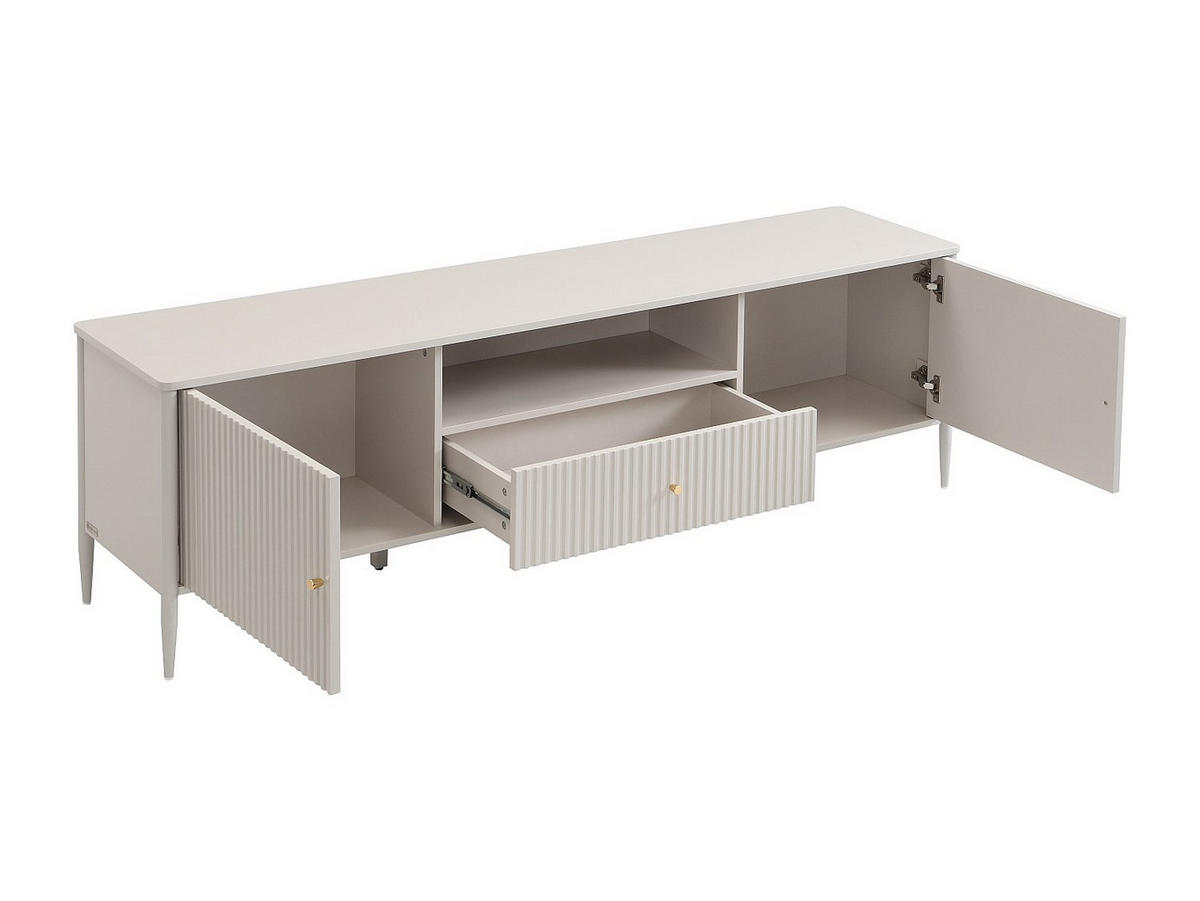 TV-BOARD - 178 cm x 40 cm - Holz, Platte - Beige CALITARO - Beige, Holz (178/55/40cm) - Vente-Unique