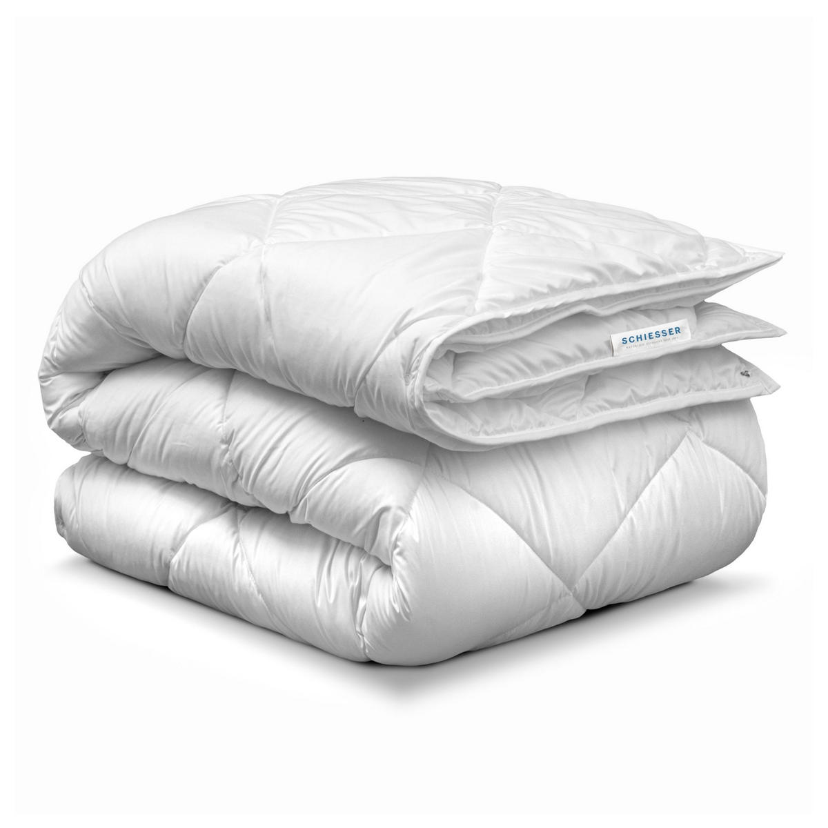 BETTDECKENSET 4-Jahreszeiten Lykke - 2-teilig - 135 x 200 cm - Weiß - Weiß, Textil (135/200cm) - SCHIESSER