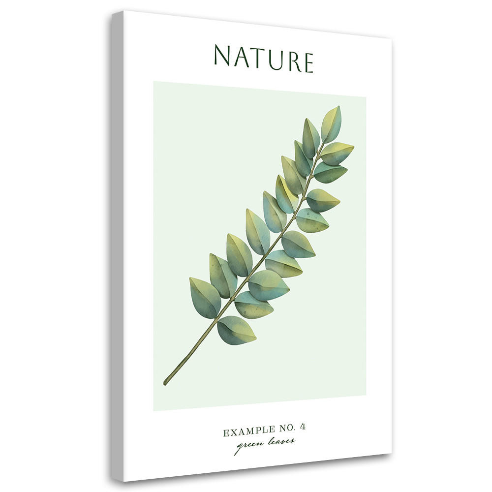 WANDBILD grüne blätter natur - Grün, Textil (40/60cm) - Feeby