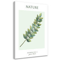 WANDBILD grüne blätter natur - Grün, Textil (40/60cm) - Feeby